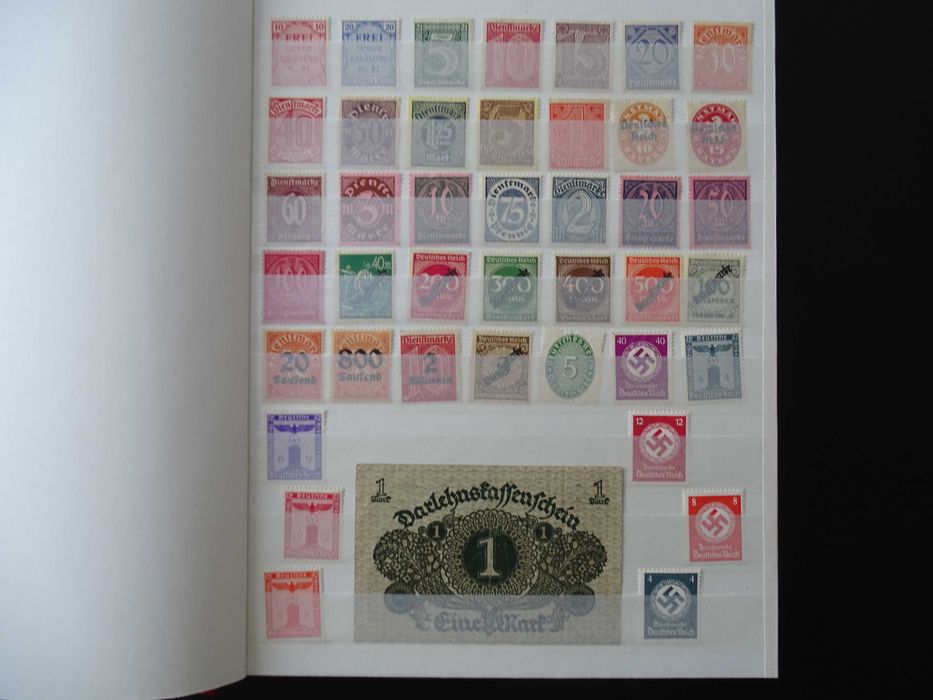 Clasor cu timbre vechi Germania Reich 1900-45, stamp/nestamp, (Lot 68)