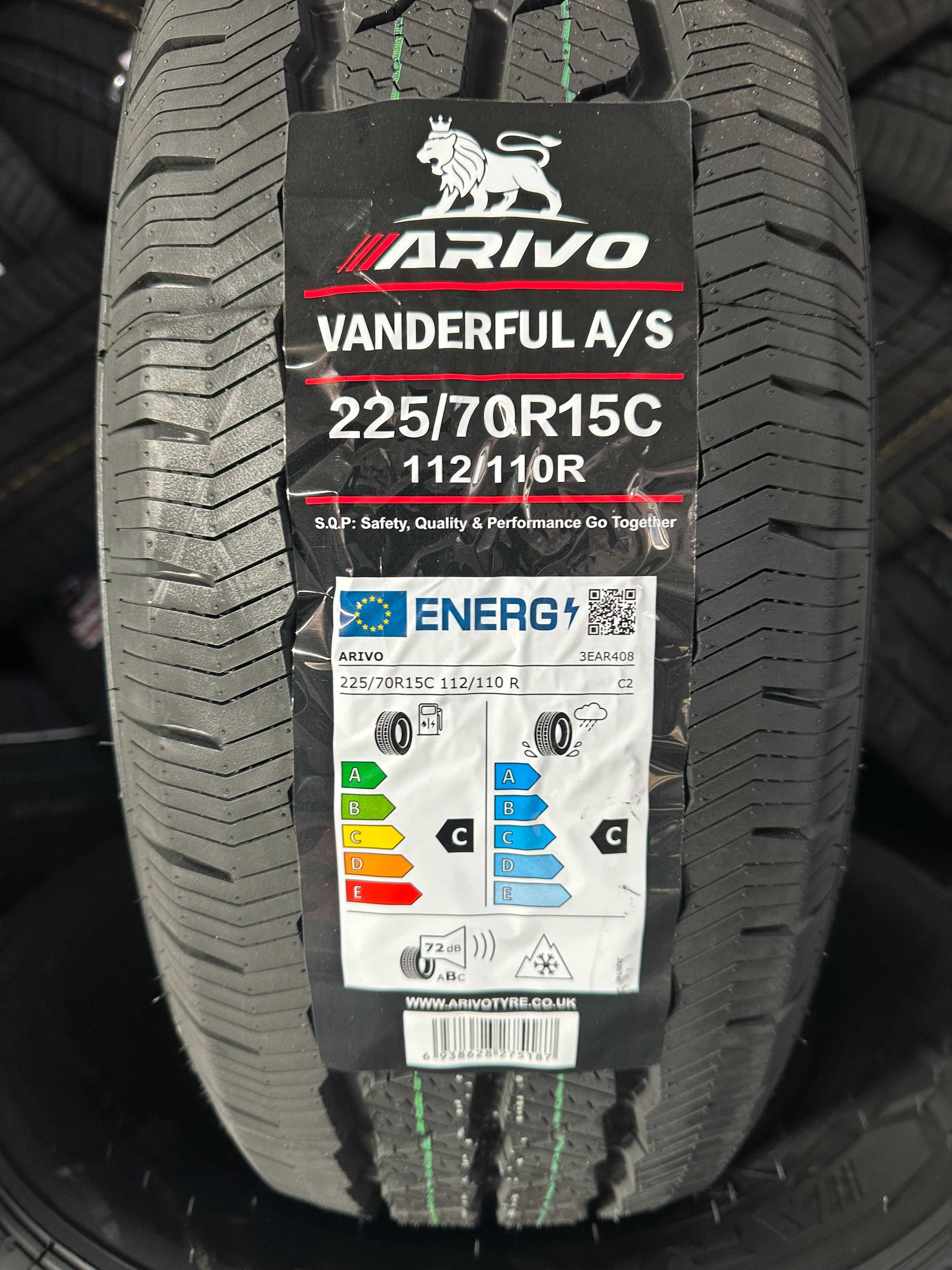 Нови Всесезонни Бусови Гуми Arivo Vanderful A/S 225/70R15C Нов Dot