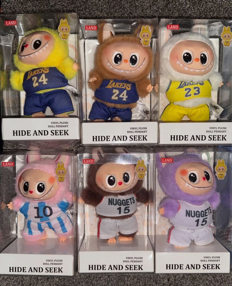 Плюшена играчка Labubu 17cm, Лабубу ключодържател