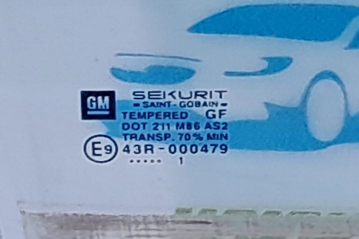 Geam usa dreapta fata Opel Corsa C (facelift)  [din 2003 pana  2006] seria