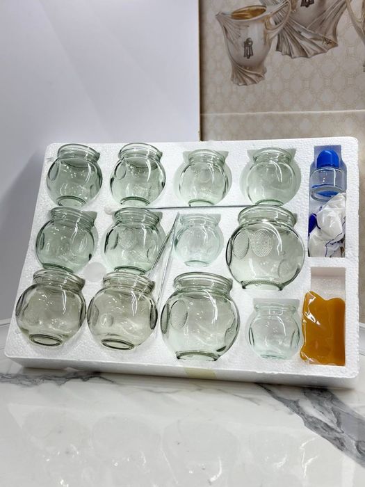 Продаются набор лечебных банок в упаковке