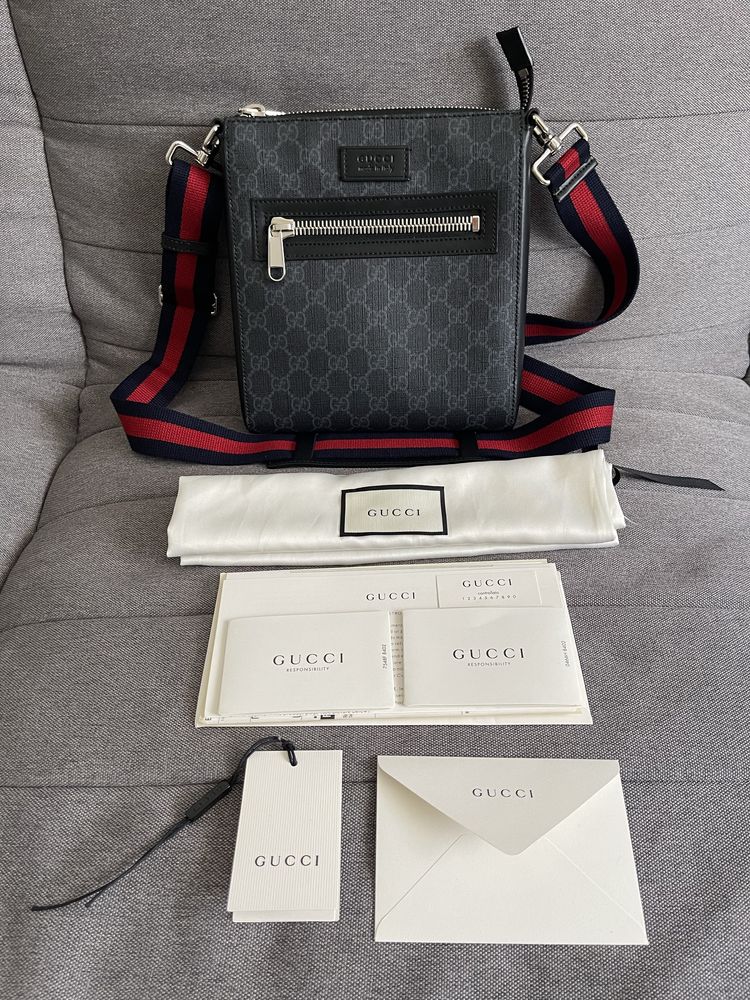 Geanta/Borseta Gucci GG Black Messenger Bag