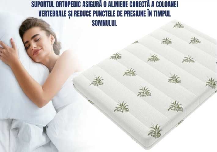 Saltea Dubla ortopedica cu Spuma Memorie 140×200