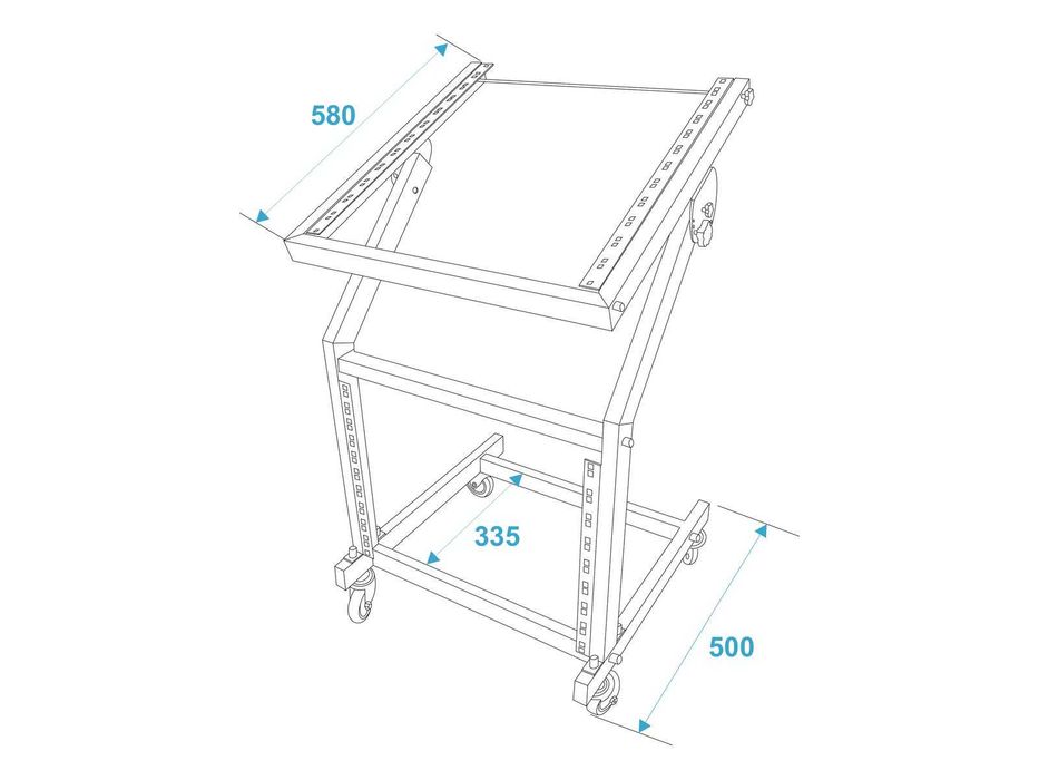 Stativ rack Stand mixer audio statie amplificator consola DJ ajustabil