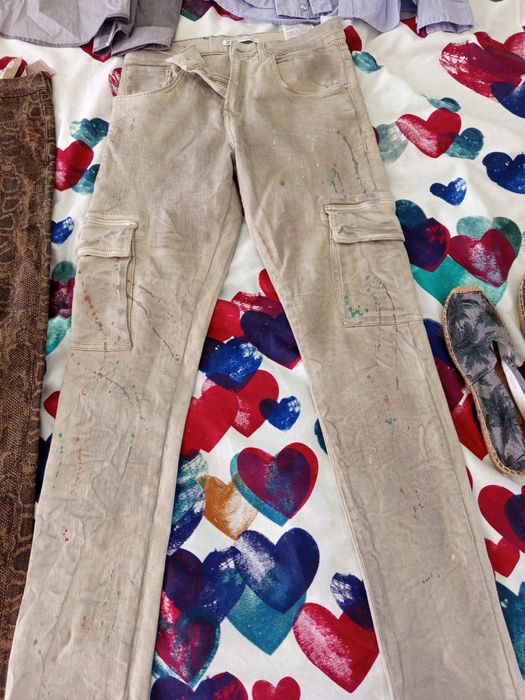 Мъжки панталони  дънки Zara,карго панталон