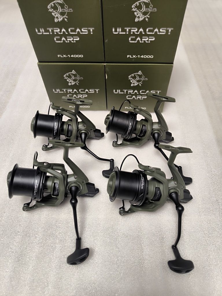 SET 4 Mulinete Pro FL FLX 14000 Ultra Cast 9 Rulmenti