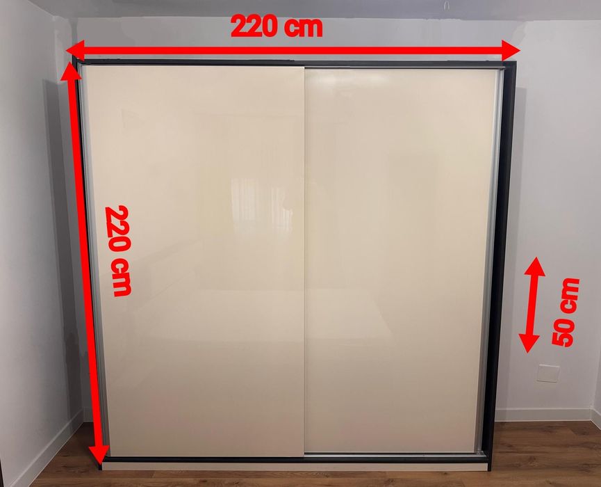 Mobilier dormitor ( pat 160*200 + dulap 220*220*50 )