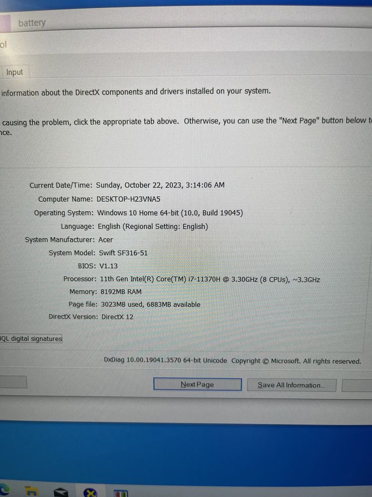Laptop ultraportabil Acer Swift 3  i7-1165G7 schimb cu ps 5