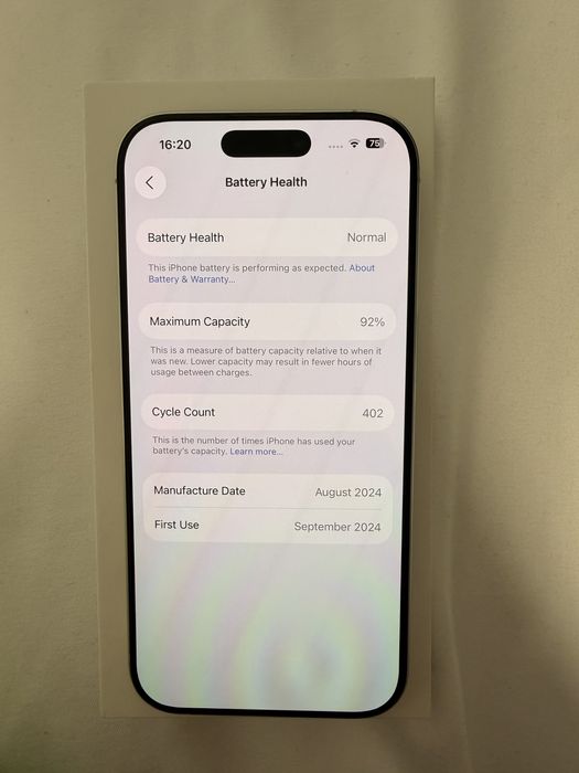Iphone 16 Pro White 128 GB