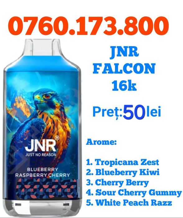 Vape-uri JNR FALCON 16k fumuri,  originale și sigilate