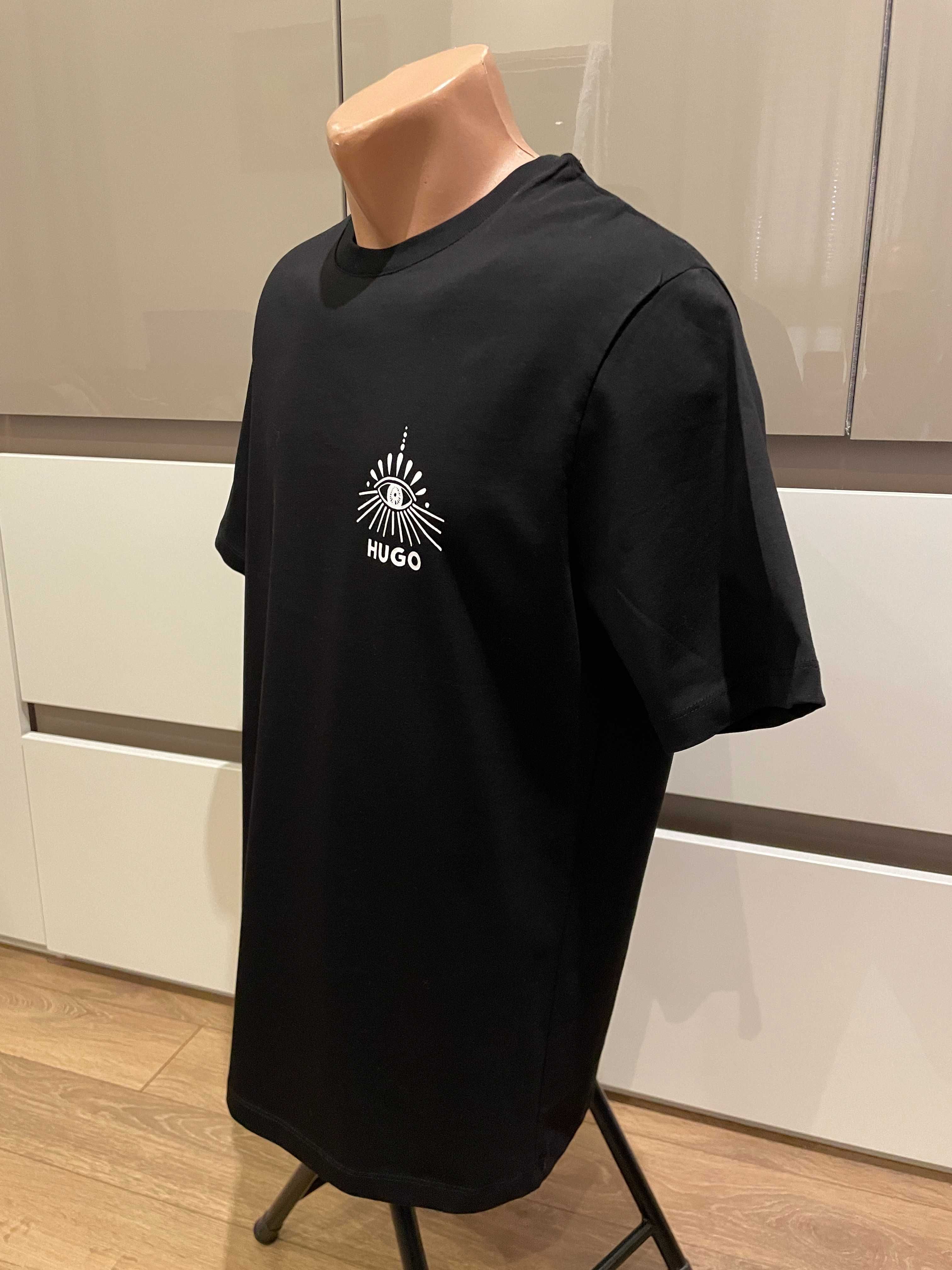 Оригинална тениска HUGO BOSS Dedico с фигурална щампа: M, XL и XXL