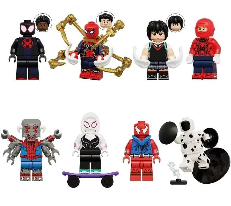 Set 8 Minifigurine tip Lego Marvel Across the Spider-Verse pack1