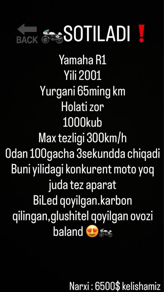 Motobike Yamaha R1