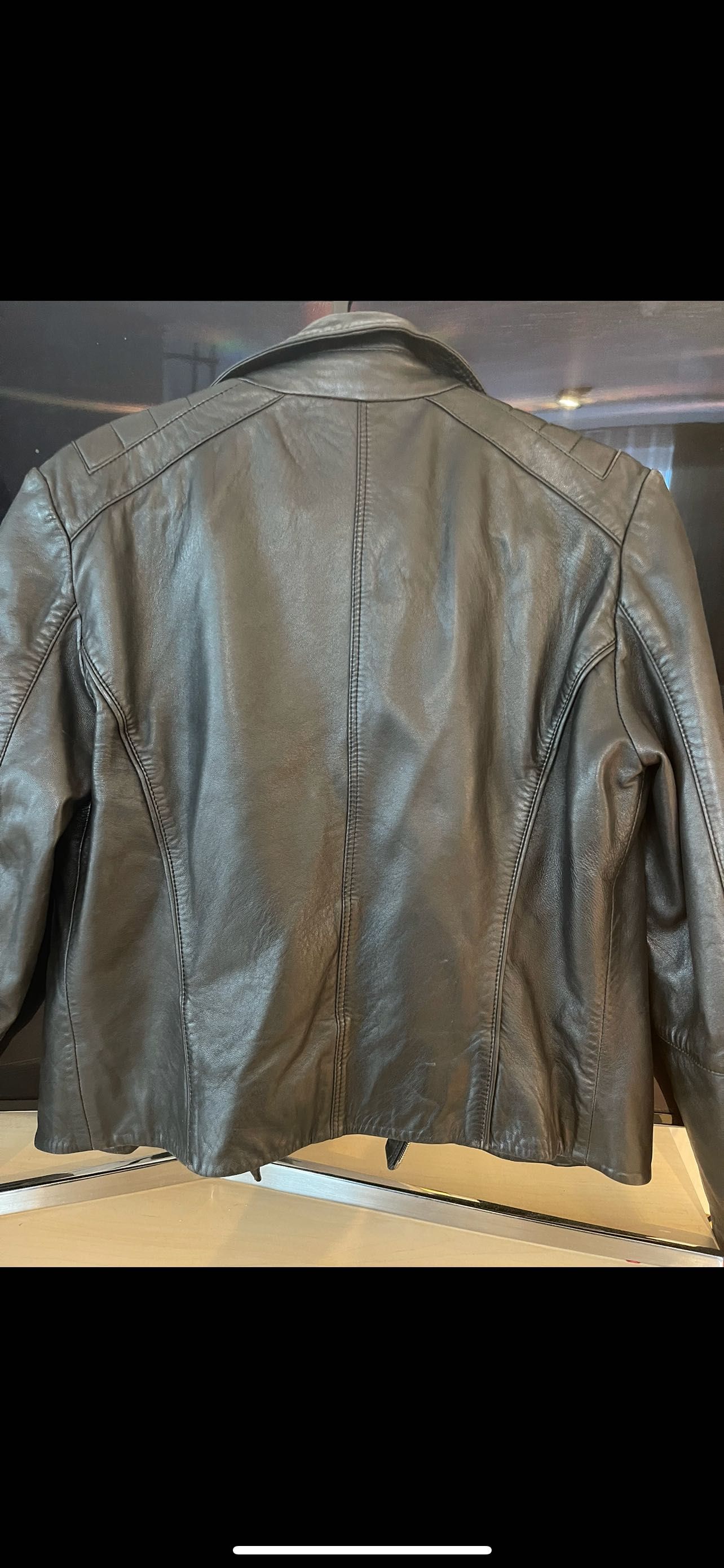 Кожено яке Massimo Dutti M размер