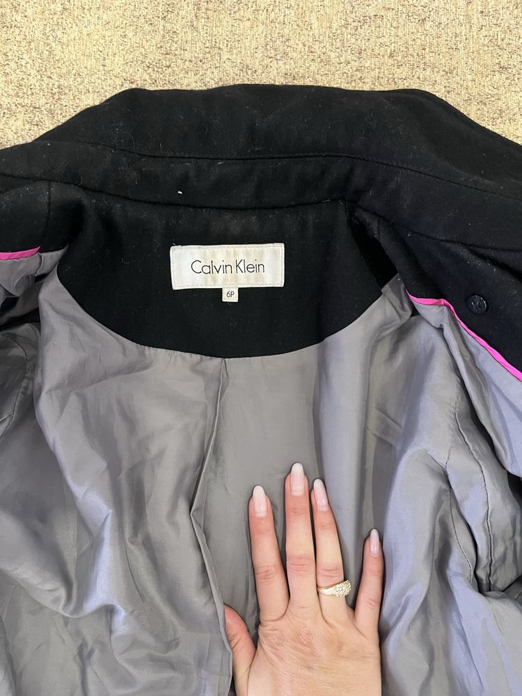 Дамско палто Calvin klein  цвят черен