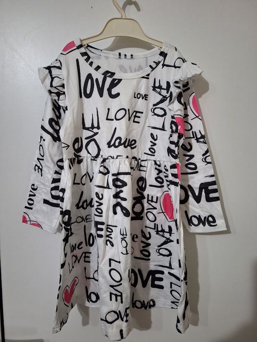 Детска рокля с принт - 2 размера