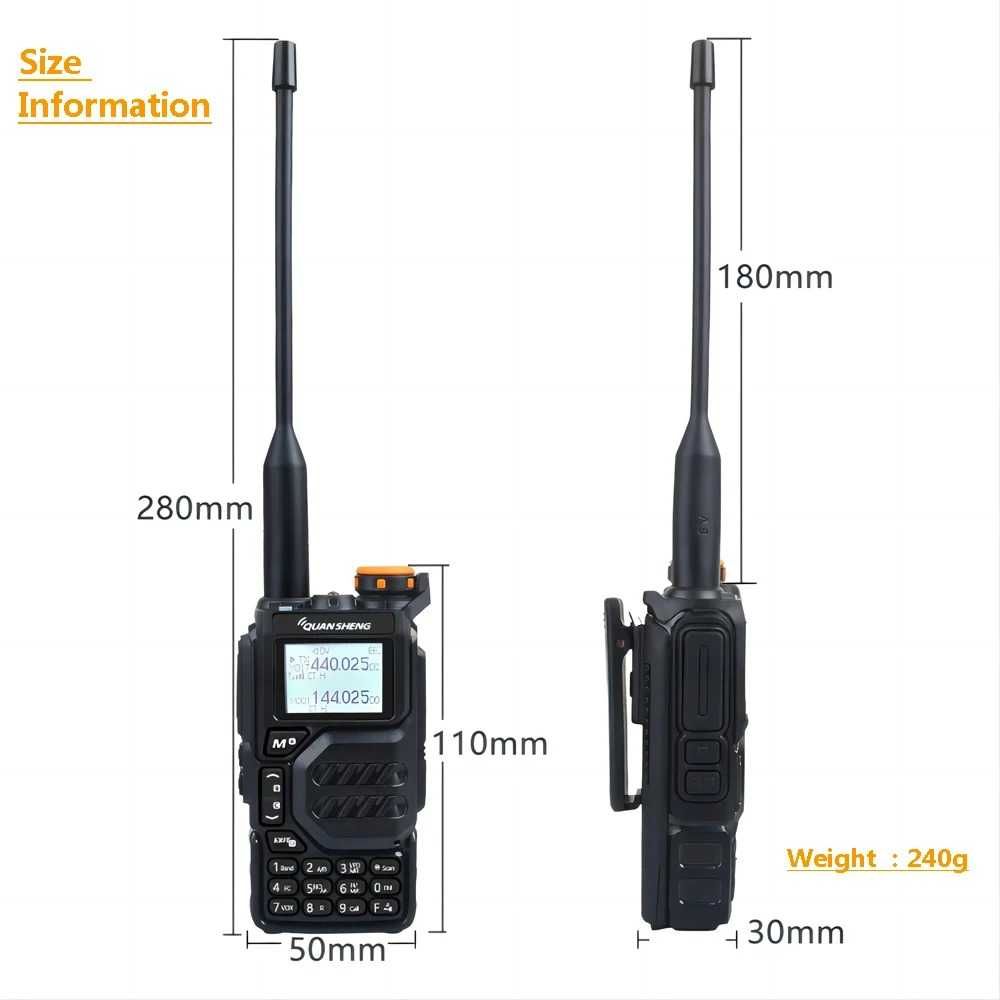 Радиостанция QUANSHENG UV-K5 5W 50-600MHz NOAA DTMF