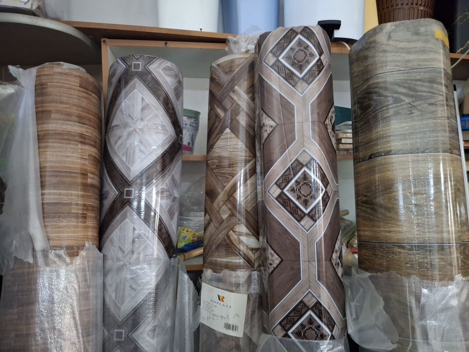 Linoleum lat 2m, lungime 20m, gros 1,2mm, diverse modele și culori