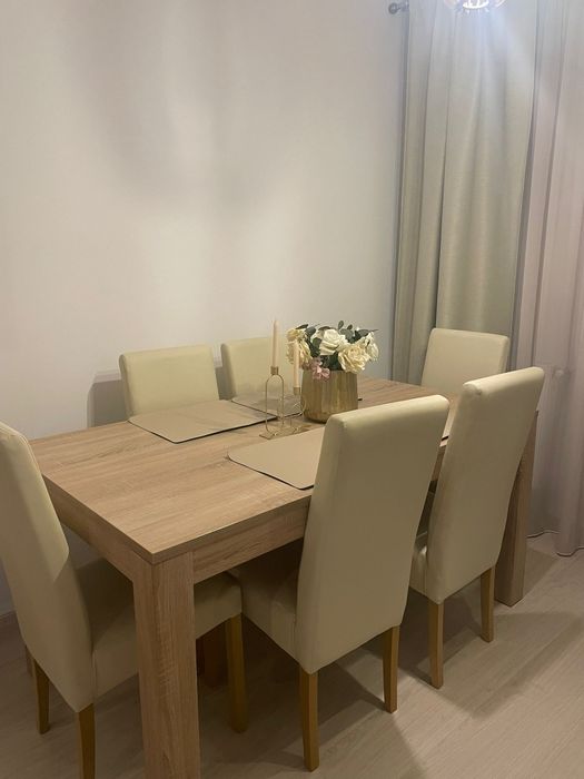 Set scaune bej tapitate