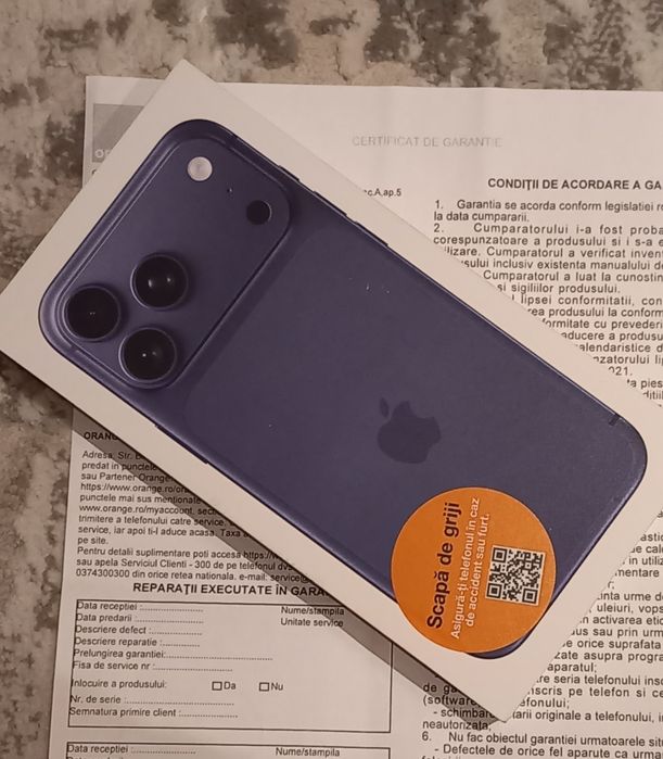 Telefon APPLE iPhone 17 Pro Max 5G, 256GB, Deep Blue