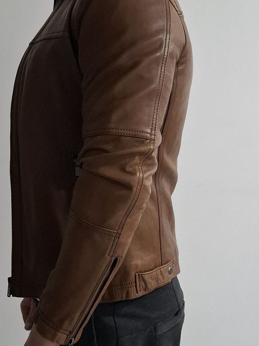 Geaca piele Zara man ,originala 100%