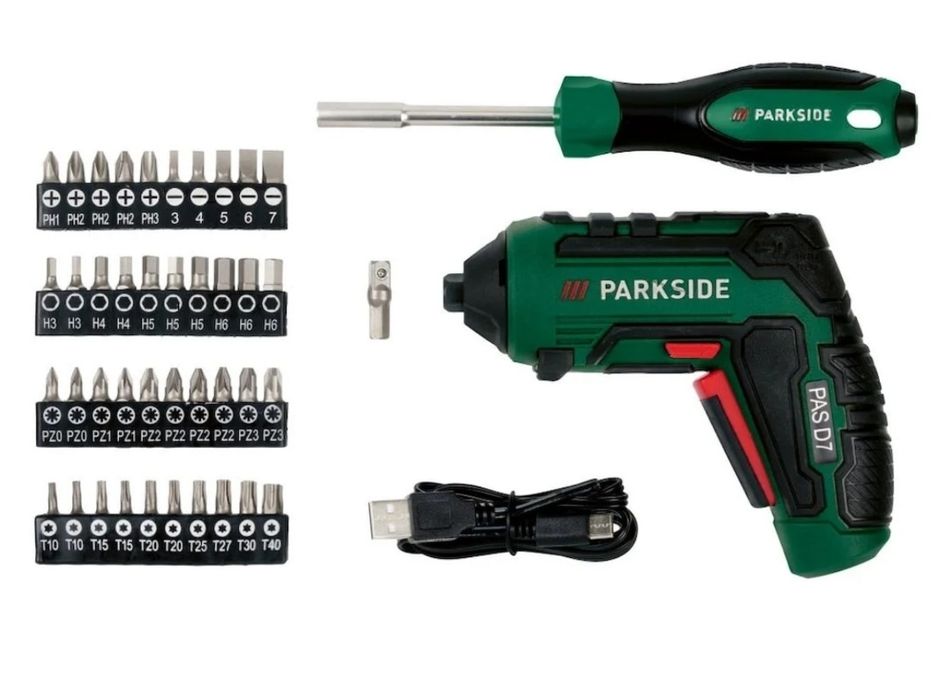 Trusa de scule cu surubelnita fara fir PARKSIDE PWBM A1,