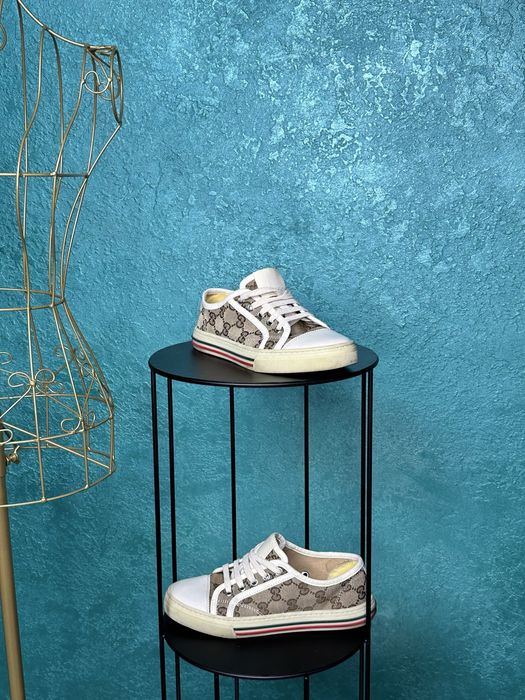 Sneakers Gucci, mărimea 34 (potrivit 35), print basic Gucci