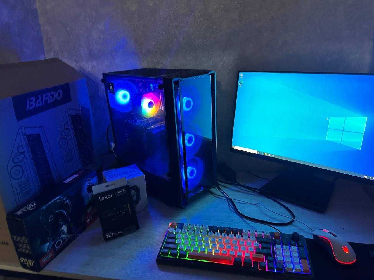 Новый 10 ядерный игровой кейс /Axle RX 580 8gb / DDR4 16gb /