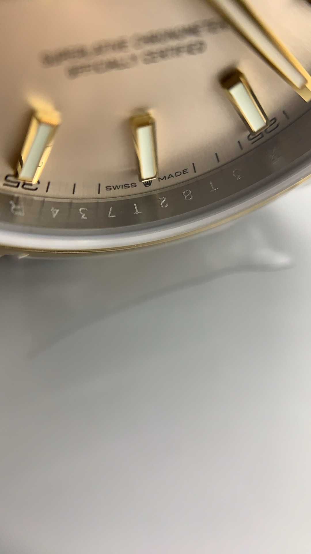 Rolex datejust oyster сребро злато 41mm