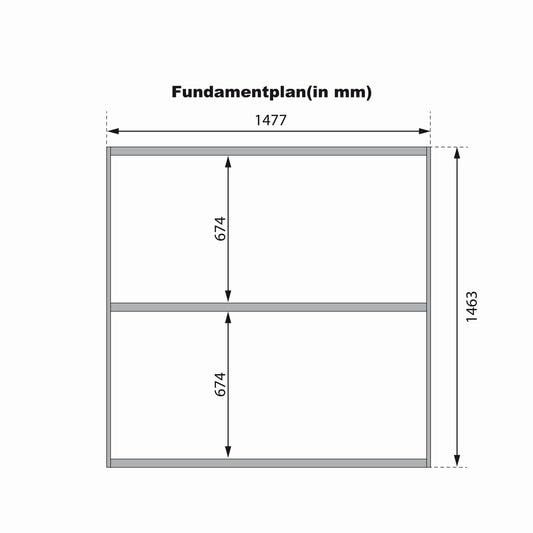 Външна сауна Quadro от Karibu, немско качество, стил и релакс