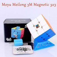 Cub Rubik 3x3 Magnetic NOU | MoYu Meilong 3M Stickerless!