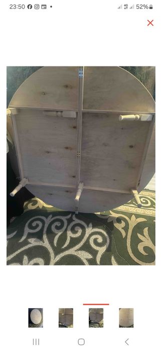 Жер стол. Казахский круглый раскладной стол.