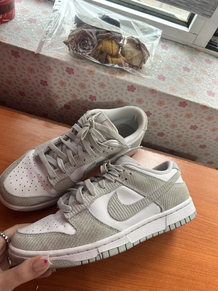 Nike dunk low Grey Corduroy