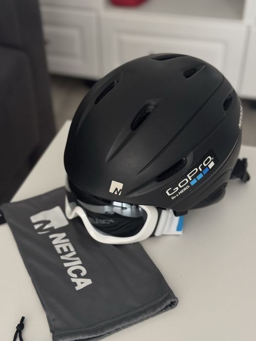 Casca + ochelari de schi