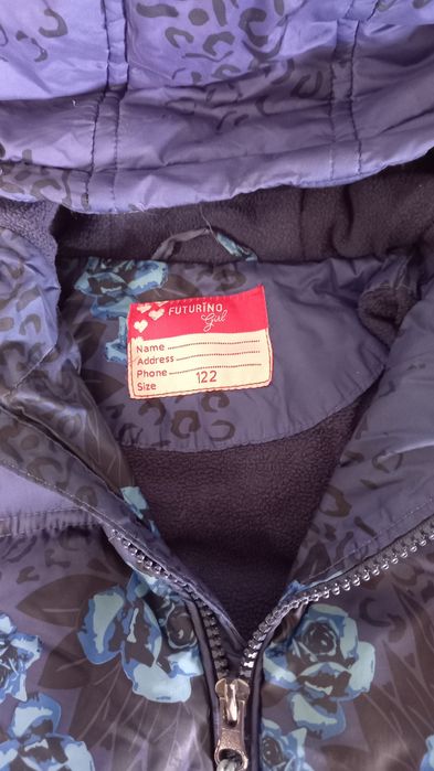 Зимняя куртка  для девочки 4-6 лет