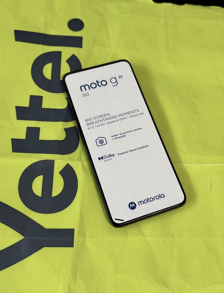 ЧИСТО НОВ 256GB Motorola g35 5G Гаранция Yettel 2028 Black