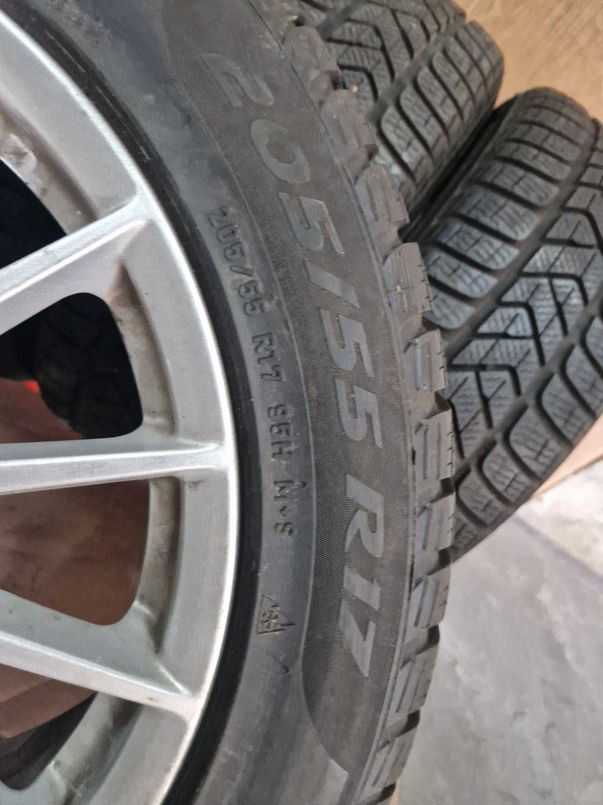 4 Pirelli R17 205/55/ 
зимни гуми 
DOT2617