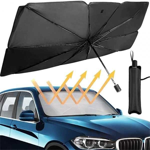 Сгъваем автоматичен сенник за кола, чадър,  145 x 79 см, UV устойчив