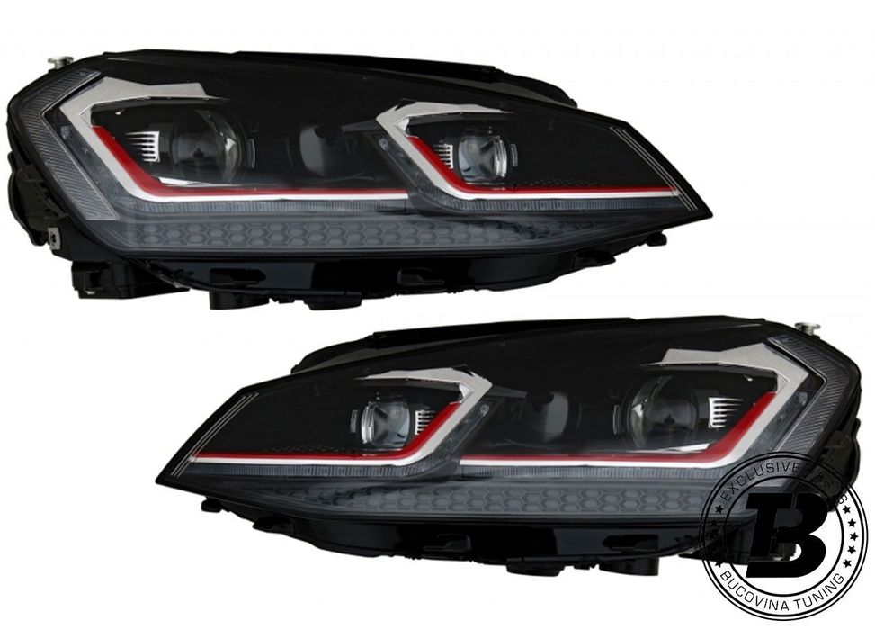Faruri LED compatibile cu VW Golf 7 VII G7.5 Design