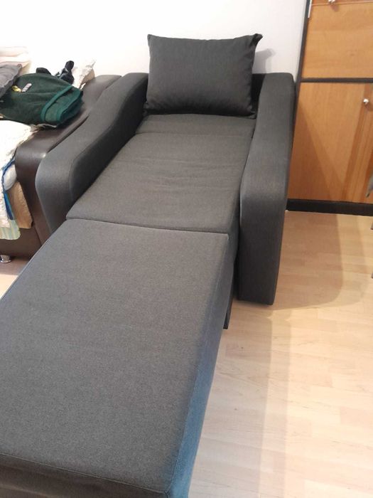 Vand fotoliu extensibil cu lada depozitare