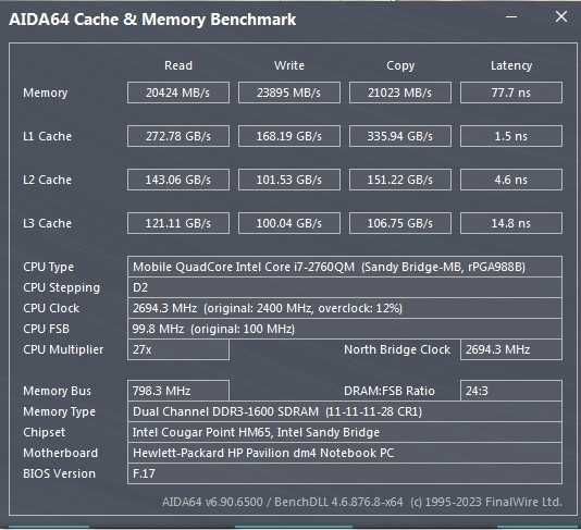 Процессор Intel Core i7-2760QM