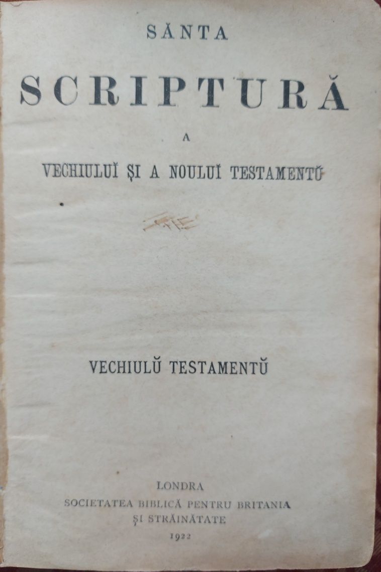 Biblia din 1922 cu textul din 1874