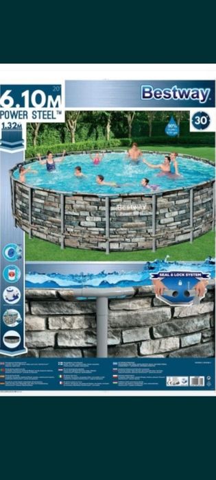 Intex bestway 610x122 каркасные бассейн фильтр лестница тент дазатр