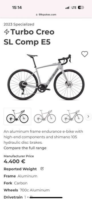 Specialized Turbo Creo 5 ebike
