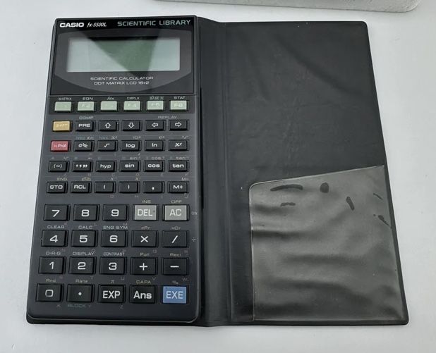 Calculator de buzunar de colectie Casio Fx-5500L Dot Matrix LCD 16x2