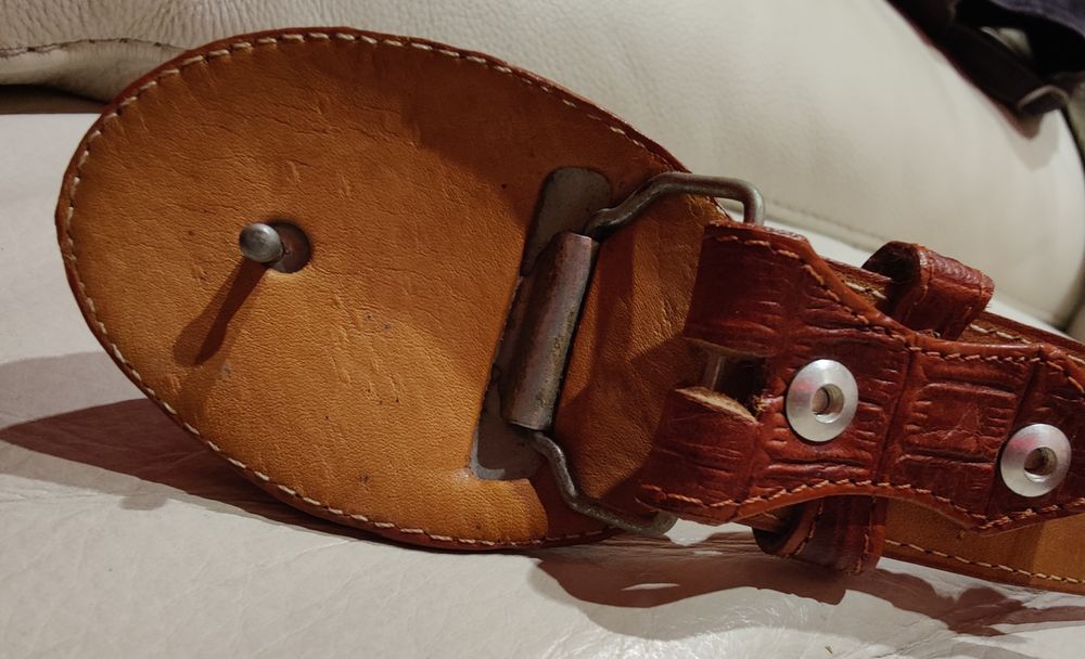 Curea din piele de crocodil Western House