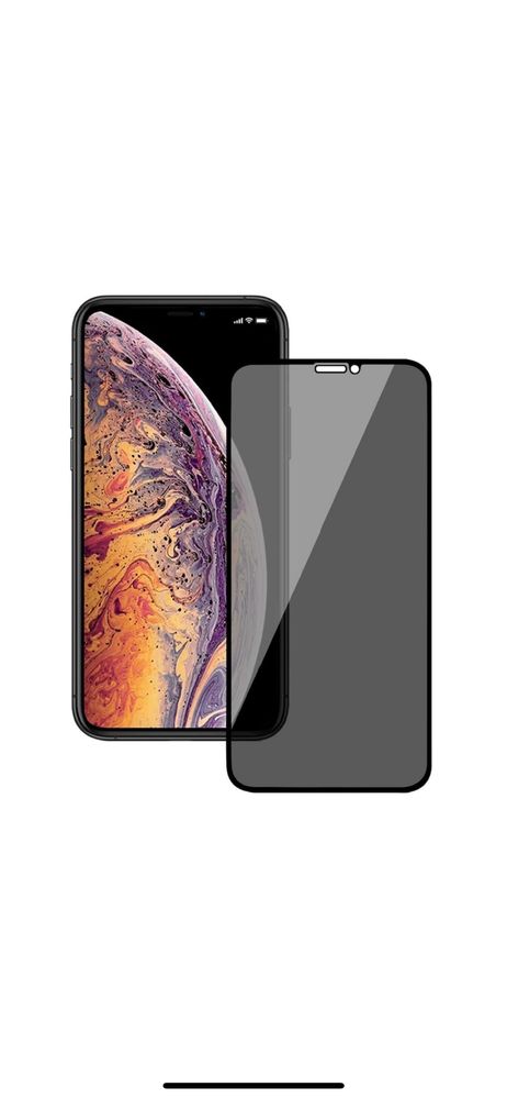 Folie sticla neagra iphone 12 pro max