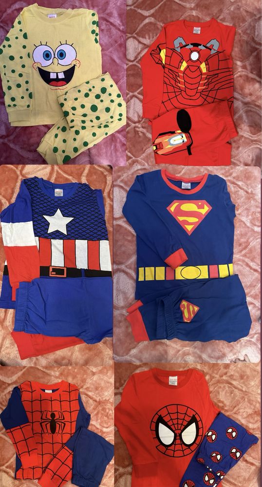 Детские пижамы с супергероями