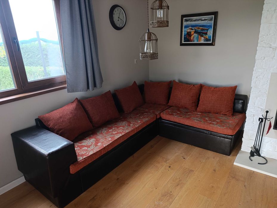 Ъглов диван с ракла и функция сън