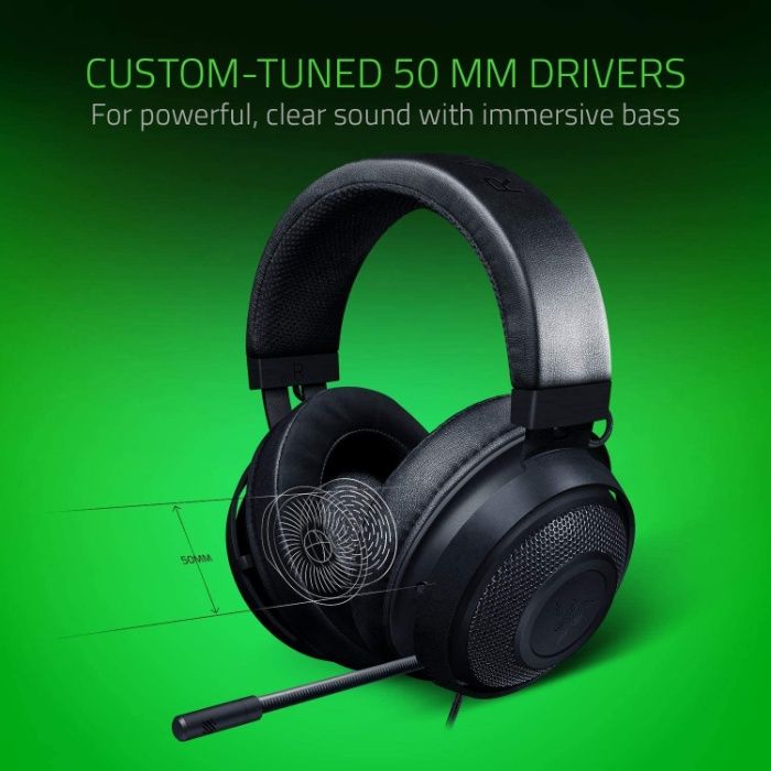 Casti Gaming Razer Kraken Black noi sigilate Playstation Nintendo Pc